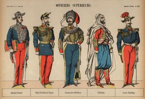 Oficiales superiores del ejército de French School