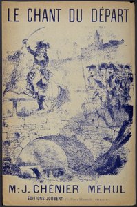 Portada de la partitura de "Le chant du départ" letra de Chénier, música de Mehul
