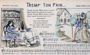 Partitura de la canción popular “Dip 