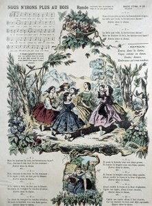 Partitura de la canción popular "Nus n