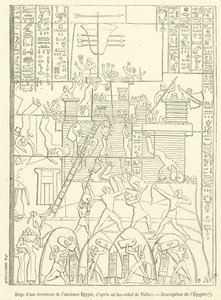 Asedio de una fortaleza del antiguo Egipto