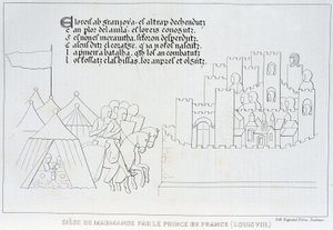 Sitio de Marmande por Luis VIII de French School