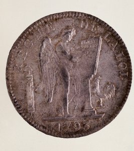 Ecu de plata francés, república francesa (1793-1804)