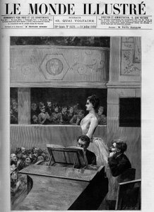 Concurso de canto en el Conservatorio de Música de París.
