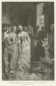 Sir Bertrand se arrodilló ante la princesa de French School
