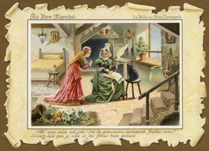 La Bella Durmiente, con anciana