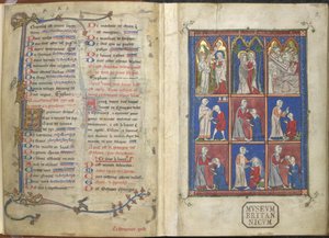 Sloane 1977,f.2 La Chirurgia: escenas bíblicas y médicas de French School