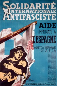 Solidarite Internationale Antidasciste", Cartel antifascista de French School