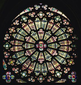 Rosetón sur, c.1320 de French School