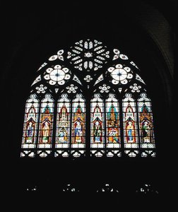 Ventana del transepto sur de French School