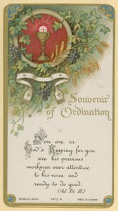 Recuerdo de la ordenación de French School
