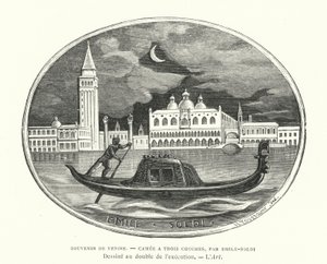 Recuerdo de Venecia, camafeo diseñado por el escultor francés Emile Soldi de French School