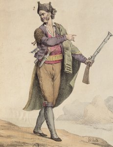 Contrabandista español del área de Cádiz, 1815, grabado por Langlume de French School