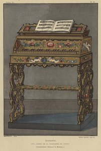 Espineta con el escudo de armas de la Princesa de Conti de French School