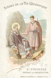 San Atanasio durante la persecución de los cristianos