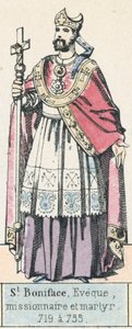 San Bonifacio, obispo, misionero y mártir, 719 a 735 de French School