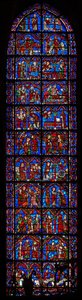 Ventana de San Cheron: escenas de la vida de de French School