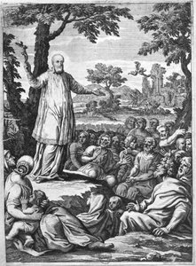 San Francisco de Sales (1567-1622) predicando a los herejes de Chablais de French School