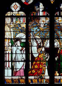 San Jaime y el Ángel de la Anunciación, de la Capilla de Jacques Coeur de French School