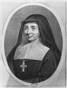 Santa Juana Francisca de Chantal (grabado) de French School
