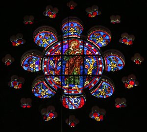 San Juan Bautista en el desierto con el Agnus Dei de French School