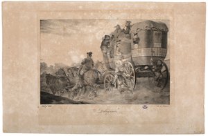 Diligencia, 1823 de French School
