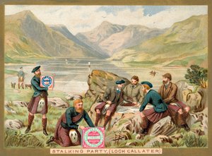 Partida de caza, Loch Callater, Escocia