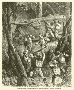 Stanley y sus compañeros en los bosques de África Central de French School