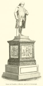 Estatua de Franklin, en Boston de French School