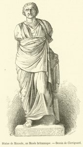 Estatua de Mausoleo, en el Museo Británico de French School