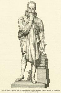 Estatua de bronce de Ambroise Paré de French School