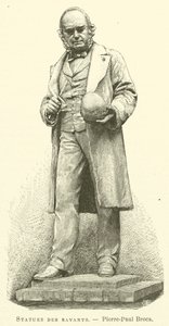 Estatuas de los sabios, Pierre-Paul Broca de French School