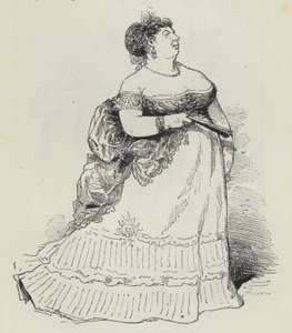 Stout Lady (grabado) de French School