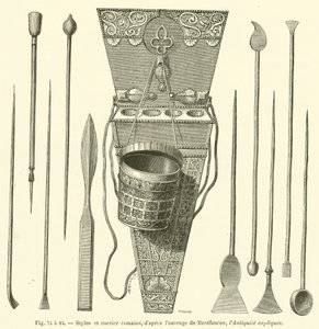 Estilos y tintero romanos de French School