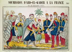Sumisión de Abd el-Kader (1808-83) a Henri d