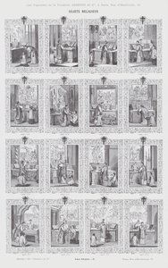 Sujets Religieux (grabado) de French School