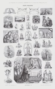 Sujets Religieux (grabado) de French School