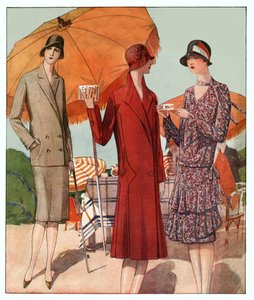 Abrigo de verano. 1929 (grabado) de French School