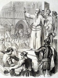 Suplicio de los Templarios (1314) - en “Historia de Francia” de L.-P. Anquetil de French School