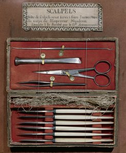 Instrumentos quirúrgicos utilizados por el Doctor Antommarchi para la disección del Emperador Napoleón I (1769-1821)