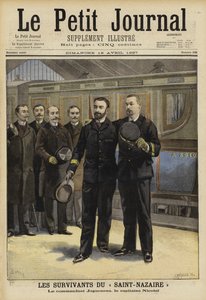 Supervivientes del hundimiento del Ville de Saint Nazaire, 1897