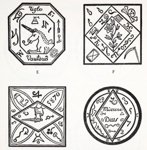 Talismanes típicamente usados con encantamientos de French School