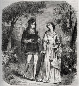 A veces caminaban juntos en el parque: Francesca de Rimini de French School