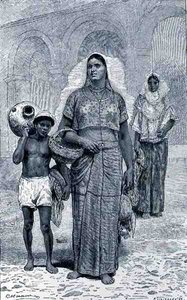 Mujeres de Tehuantepec, de Las ciudades antiguas del Nuevo Mundo, por Claude-Joseph-Desire Charnay, pub. 1887 de French School