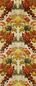 Textil con un patrón floral repetitivo, taller de Lyon, c.1740 de French School