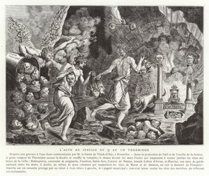 El Acto de Justicia del 9-10 Thermidor (27-28 de julio de 1794) de French School