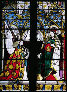 La Anunciación, de la Capilla de Jacques Coeur de French School