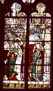 La Anunciación con Santa Catalina, de la Capilla de San Ursino, atribuida a Henri Mellein de French School
