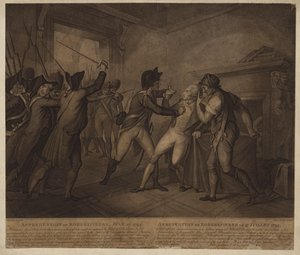 La aprehensión de Robespierre el 27 de julio de 1794 de French School