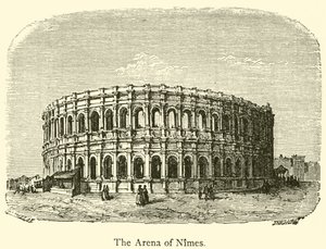 La Arena de Nimes (grabado) de French School
